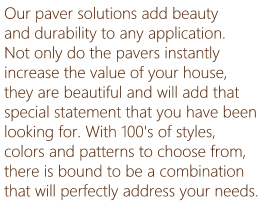 Our paver solutions
